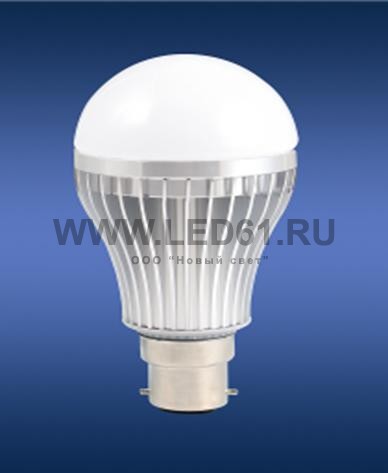Светодиодная лампа B22 5 Вт чистый белый