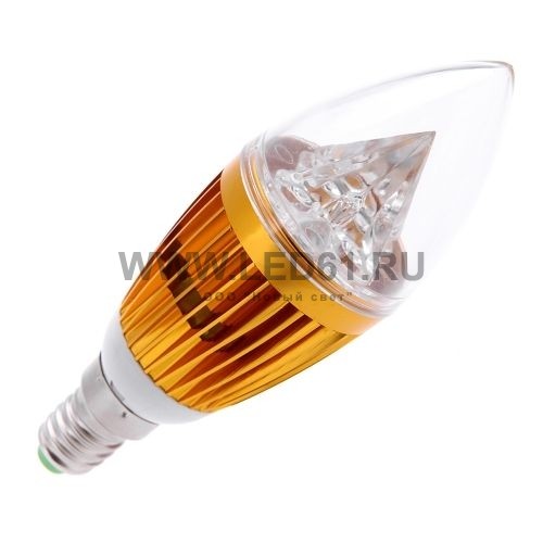 Светодиодная лампа E14 5x1W 220V диммируемая теплый белый