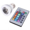 Светодиодная цветная лампа RGB E27 3Вт