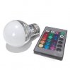 Светодиодная цветная лампа RGB E27 3Вт гриб