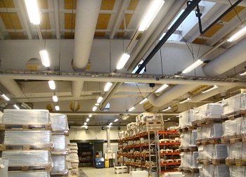 Светодиодное освещение склада